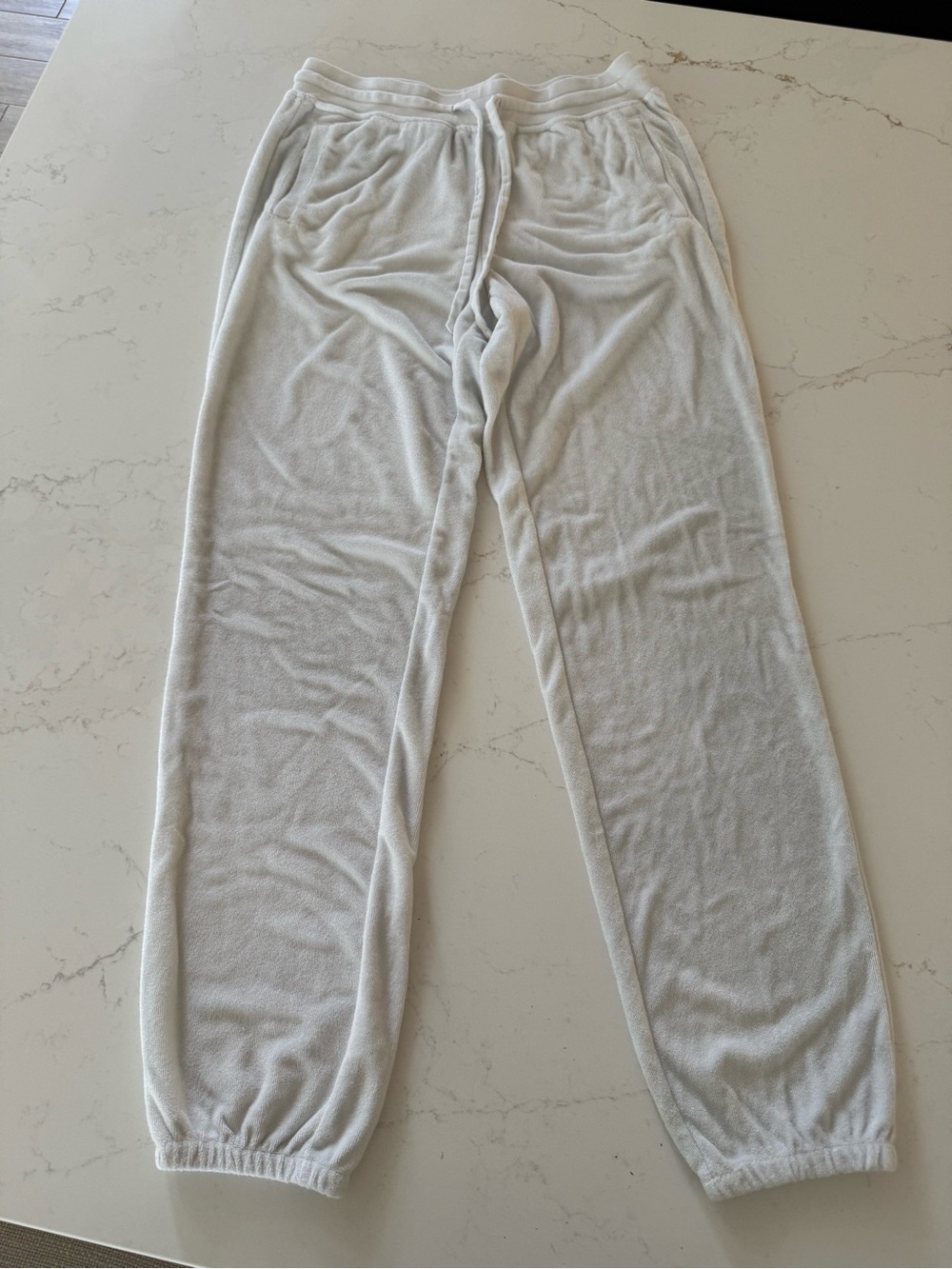Barefoot Dreams Beach White Cozy Jogger Lounge Pants XS